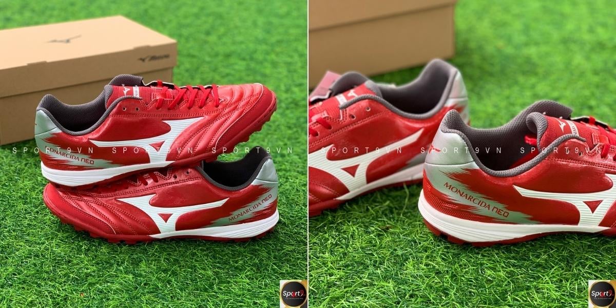 Mizuno Monarcida Neo Sala Pro TF - Q1GB222160 - Màu Đỏ